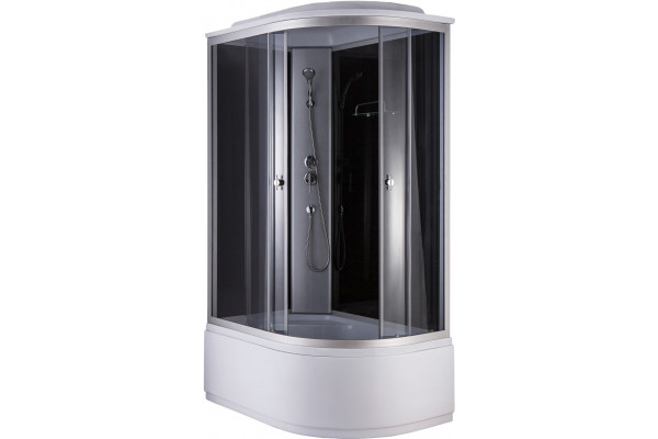 Душевая кабина Niagara NG-2510L прямоугольная-асимметричная, поддон глубокий, стекло тонированное
