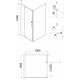 Душевой уголок Niagara Nova NG-0200-08 BLACK 100x100, квадратный, черный, двери распашные, стекло прозрачное