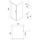 Душевой уголок Niagara Nova NG-83-8AB-A80B 80x80, квадратный, черный, двери распашные, стекло прозрачное