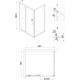 Душевой уголок Niagara Nova NG-62-8A-A70 80x70, прямоугольный, хром, двери раздвижные, стекло прозрачное