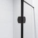 Душевая перегородка Niagara Nova NG-682-11 BLACK 110x195 профиль черный, стекло прозрачное в современном стиле