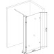 Душевая перегородка Niagara Nova NG-682-10 BLACK 100x195 профиль черный, стекло прозрачное в современном стиле