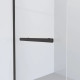Душевая перегородка Niagara Nova NG-681-10 BLACK 100x195 профиль черный, стекло прозрачное в современном стиле