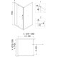 Душевой уголок Niagara Nova NG-43-11AG-A110G 110x110 профиль золото, стекло прозрачное, квадратный, двери распашные