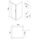 Душевой уголок Niagara Nova NG-43-9AG-A100G 90x100 профиль золото, стекло прозрачное, прямоугольный, двери распашные