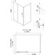 Душевой уголок Niagara Nova NG-42-12AG-A110G 120x110 профиль золото, стекло прозрачное, прямоугольный, двери раздвижные