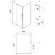 Душевой уголок Niagara Nova NG-83-11AB-A90B 110x90, прямоугольный, черный, двери распашные, стекло прозрачное