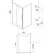Душевой уголок Niagara Nova NG-83-11AB-A70B 110x70, прямоугольный, черный, двери распашные, стекло прозрачное