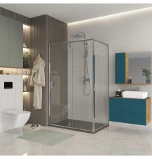 Душевой уголок Niagara Nova NG-63-11A-A70 110x70, прямоугольный, хром, двери распашные, стекло прозрачное