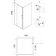 Душевой уголок Niagara Nova NG-63-10A-A100 100x100, квадратный, хром, двери распашные, стекло прозрачное