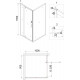 Душевой уголок Niagara Nova NG-63-9A-A100 90x100, прямоугольный, хром, двери распашные, стекло прозрачное