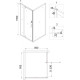 Душевой уголок Niagara Nova NG-63-9A-A80 90x80, прямоугольный, хром, двери распашные, стекло прозрачное