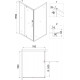 Душевой уголок Niagara Nova NG-63-9A-A70 90x70, прямоугольный, хром, двери распашные, стекло прозрачное