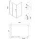 Душевой уголок Niagara Nova NG-82-10AB-A70B 100x70, прямоугольный, черный, двери раздвижные, стекло прозрачное
