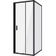 Душевой уголок Niagara Nova NG-82-9AB-A70B 90x70, прямоугольный, черный, двери раздвижные, стекло прозрачное