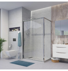 Душевой уголок Niagara Nova NG-62-13A-A90 130x90, прямоугольный, хром, двери раздвижные, стекло прозрачное