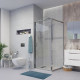 Душевой уголок Niagara Nova NG-62-9A-A90 90x90, квадратный, хром, прямоугольный, двери раздвижные