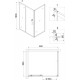 Душевой уголок Niagara Nova NG-62-9A-A80 90x80, прямоугольный, хром, двери раздвижные, стекло прозрачное