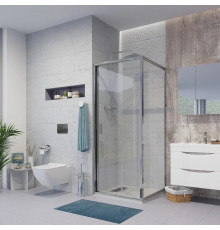 Душевой уголок Niagara Nova NG-62-9A-A70 90x70, прямоугольный, хром, двери раздвижные, стекло прозрачное