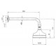 Верхний душ Nicolazzi Classic shower 5701 CR 20 хром, размер 50.8 см