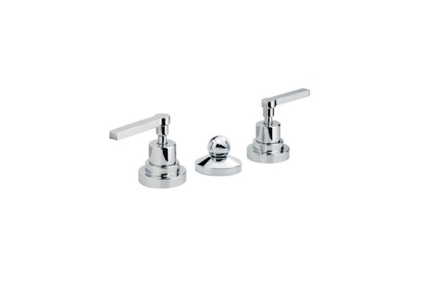 Nicolazzi Mac Kinley 05 Смеситель для биде на 3 отверстия с 2мя ручками с душиком цвет: хром 2210CR29