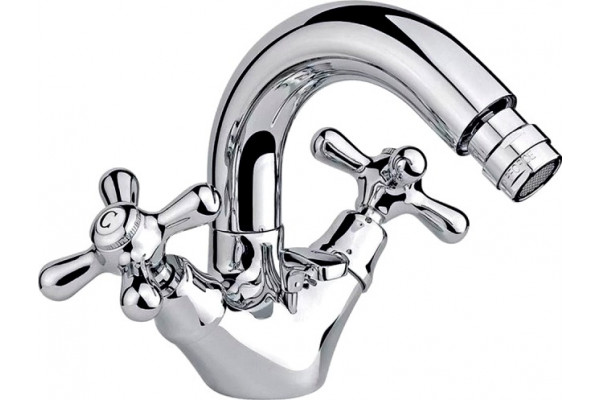 Смеситель Nicolazzi Nuova Brenta 2537CR для биде, с д/к, хром, двухвентильный, высота излива 10 см