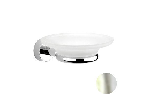 Nicolazzi Accessori bagno Minimale  Мыльница подвесная цвет: никель блестящий/белый 1487MNL