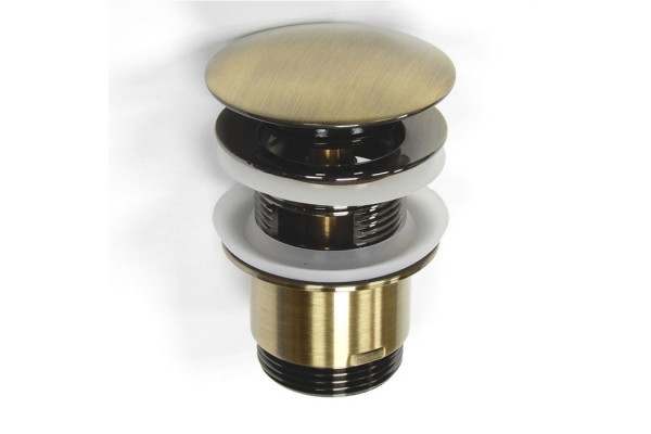 Nicolazzi Scarichi Сливной донный клапан 1”1/4 “clic-clac с переливом цвет бронза 5558BZ
