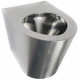 Унитаз приставной Nofer 13012.S хром, овальный, 35.5x54 см