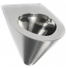 Унитаз подвесной Nofer 13018.S хром, овальный, 35.5x55 см