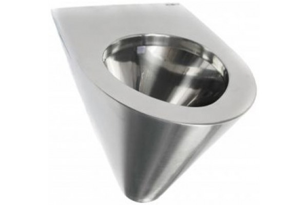 Унитаз подвесной Nofer 13018.S хром, овальный, 35.5x55 см