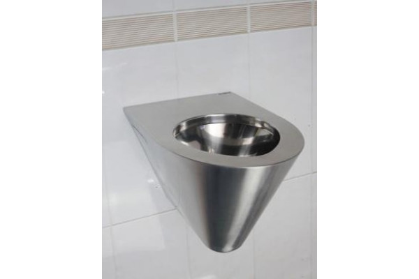 Унитаз подвесной Nofer 13018.S хром, овальный, 35.5x55 см
