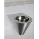 Унитаз подвесной Nofer 13018.S хром, овальный, 35.5x55 см