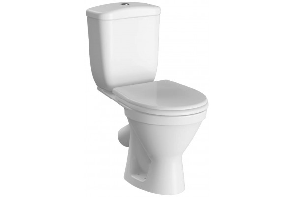 Унитаз-компакт Norm Blanc 9837B099-7201 с микролифтом, белый, овальный, 34.5x65 см