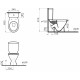 Унитаз-компакт Norm Blanc 9837B099-7201 с микролифтом, белый, овальный, 34.5x65 см