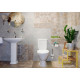 Унитаз-компакт Norm Blanc 9837B099-7201 с микролифтом, белый, овальный, 34.5x65 см