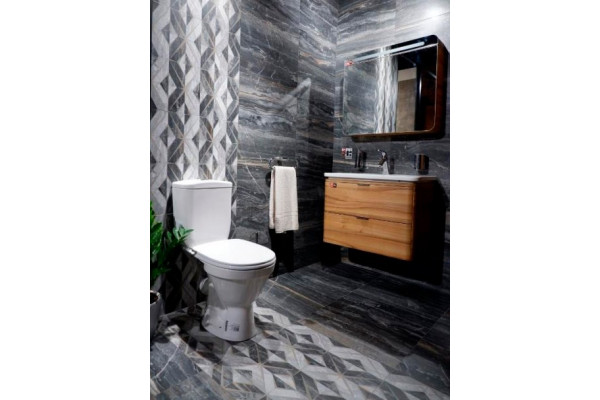 Унитаз-компакт Norm Blanc 9837B099-7201 с микролифтом, белый, овальный, 34.5x65 см