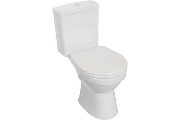 Унитаз-компакт Norm Eisberg 9844B099-7202 с микролифтом, белый, овальный, 38x64 см