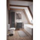Унитаз-компакт Norm Eisberg 9844B099-7202 с микролифтом, белый, овальный, 38x64 см