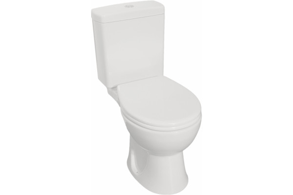 Унитаз-компакт Norm Nord 9845B099-7202 с микролифтом, белый, овальный, 37.5x67 см