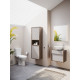 Унитаз-компакт Norm Nord 9845B099-7202 с микролифтом, белый, овальный, 37.5x67 см