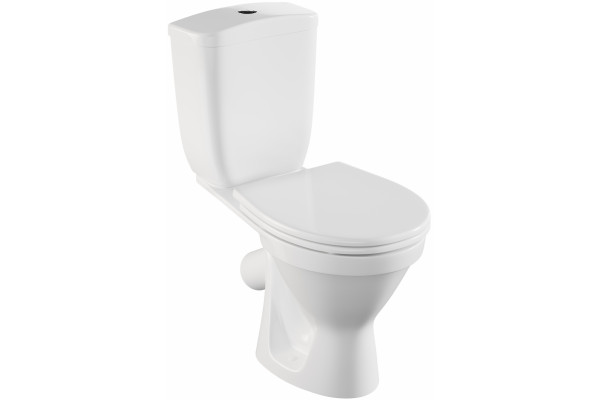 Унитаз-компакт Norm Blanc Duroplast 9837B099-7202 с микролифтом, белый, овальный, 35.5x65 см