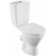 Унитаз-компакт Norm Blanc Duroplast 9837B099-7202 с микролифтом, белый, овальный, 35.5x65 см