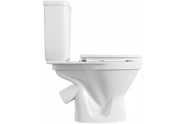 Унитаз-компакт Norm Blanc Duroplast 9837B099-7202 с микролифтом, белый, овальный, 35.5x65 см