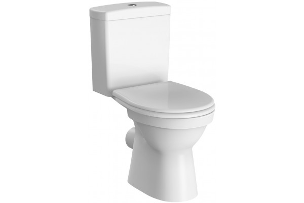 Унитаз-компакт Norm Eisberg 9844B099-7201 с микролифтом, белый, овальный, 38x64 см