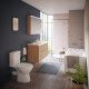 Унитаз-компакт Norm Eisberg 9844B099-7201 с микролифтом, белый, овальный, 38x64 см