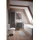 Унитаз-компакт Norm Eisberg 9844B099-7201 с микролифтом, белый, овальный, 38x64 см