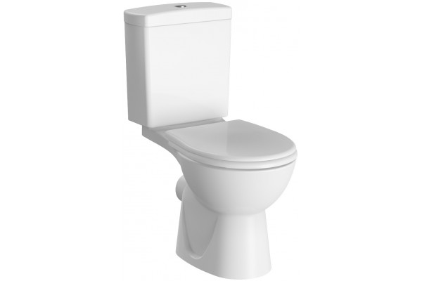 Унитаз-компакт Norm Nord 9845B099-7201 с микролифтом, белый, овальный, 37.5x67 см
