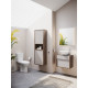Унитаз-компакт Norm Nord 9845B099-7201 с микролифтом, белый, овальный, 37.5x67 см