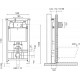 Система инсталляции для унитазов OLI Oli 74 OLIPure 152978 Sanitarblock mechanic 58x26x135 см,  в современном стиле